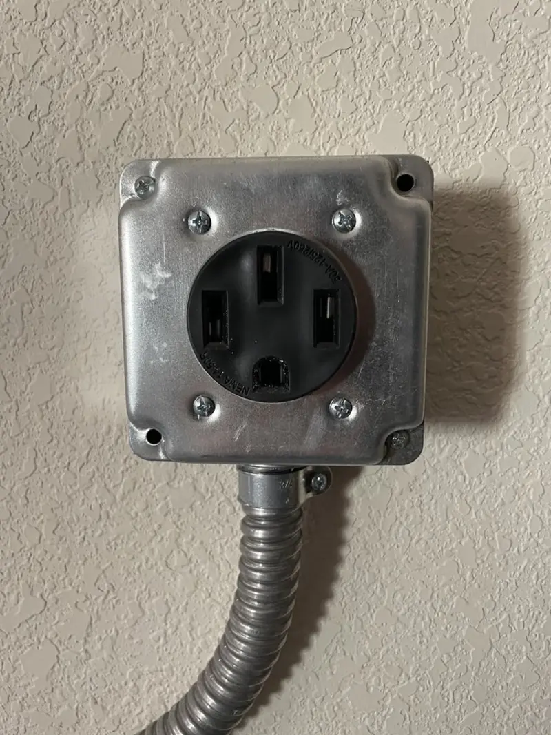 NEMA 14-50 outlet installed for Smart Home Electrical in Lynchburg